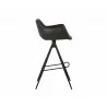 Owen Swivel Barstool - Town Grey - Side Angle - Owen Swivel Barstool - Town Grey - Side Angle