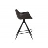 Owen Swivel Counter Stool - Town Grey - Side Angle