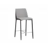 SUNPAN Renee Counter Stool - Armour Grey / Dark Slate, Frontview - SUNPAN Renee Counter Stool - Armour Grey / Dark Slate, Frontview