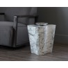 Sunpan Ava End Table - Small - Marble Look - Lifestyle