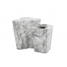 Sunpan Ava End Table - Large - Marble Look - On set with Decor