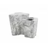 Sunpan Ava End Table in Marble Look - Large - Front - Sunpan Ava End Table in Marble Look - Large - Front