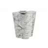 Sunpan Ava End Table in Marble Look - Large - Front with Decor - Sunpan Ava End Table in Marble Look - Large - Front with Decor