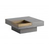  Sunpan Quill Coffee Table - Square - Top Angled