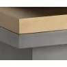 Sunpan Quill Coffee Table - Rectangular - Table Edge Close-Up - Sunpan Quill Coffee Table - Rectangular - Table Edge Close-Up