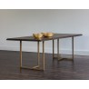Donnelly Dining Table - Antique Brass - Dark Mango - 95" - Lifestyle