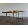 Donnelly Dining Table - Antique Brass - Dark Mango - 95" - Lifestyle - Donnelly Dining Table - Antique Brass - Dark Mango - 95" - Lifestyle