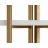 Sunpan Halston Bookcase - Antique Brass - White - Shelf Close-Up - Sunpan Halston Bookcase - Antique Brass - White - Shelf Close-Up