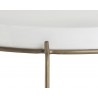 Remy Coffee Table - Antique Brass - Ivory - Leg Close-Up