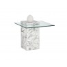 SUNPAN Gail End Table, Frontview with Decor