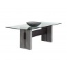 Sunpan Kestor Dining Table - 86.75" - Angled View with Decor