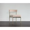 Seneca Dining Chair - Antique Brass - Velvet Blush - Lifestyle - Seneca Dining Chair - Antique Brass - Velvet Blush - Lifestyle