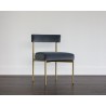 Seneca Dining Chair - Antique Brass - Velvet Slate - Lifestyle