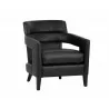 Sunpan Bloor Lounge Chair - Coal Black - Angled View - Sunpan Bloor Lounge Chair - Coal Black - Angled View