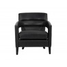 Sunpan Bloor Lounge Chair - Coal Black - Front