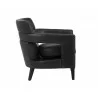 Sunpan Bloor Lounge Chair - Coal Black - Side - Sunpan Bloor Lounge Chair - Coal Black - Side