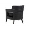 Sunpan Bloor Lounge Chair - Coal Black - Back Angle