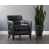 Sunpan Bloor Lounge Chair - Coal Black - Lifestyle