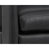 Sunpan Bloor Lounge Chair - Coal Black - Seat Close-Up