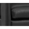 Sunpan Bloor Lounge Chair - Coal Black - Seat Close-Up - Sunpan Bloor Lounge Chair - Coal Black - Seat Close-Up
