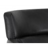 Sunpan Bloor Lounge Chair - Coal Black - Seat Back Close-Up