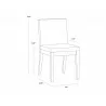 Sunpan Branson Dining Chair in Dark Grey - Dimensions - Sunpan Branson Dining Chair in Dark Grey - Dimensions
