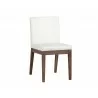 Sunpan Branson Dining Chair in White - Angled - Sunpan Branson Dining Chair in White - Angled