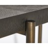 Sunpan Maddox Console Table - Edge Close-up