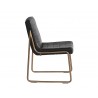 Anton Dining Chair - Vintage Black - Side Angle