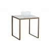  Sunpan Evert End Table - White - Angled View -  Sunpan Evert End Table - White - Angled View