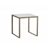  Sunpan Evert End Table - White - Angled -  Sunpan Evert End Table - White - Angled
