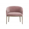 Cornella Lounge Chair - Blush Pink - Front View