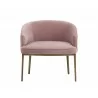 Cornella Lounge Chair - Blush Pink - Front View - Cornella Lounge Chair - Blush Pink - Front View