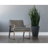 Kristoffer Lounge Chair - Vintage Steel Grey Leather - Lifestyle