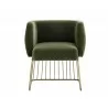 Sunpan Gala Dining Armchair - Forest Green - Front Angle - Sunpan Gala Dining Armchair - Forest Green - Front Angle