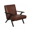 Peyton Lounge Chair - Cantina Saddle - Angled View