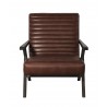 Peyton Lounge Chair - Cantina Saddle - Front View