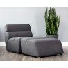 Cornell Modular - Armless Chair - Polo Club Kohl Grey - Lifestyle