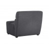 Cornell Modular - Armless Chair - Polo Club Kohl Grey - Back Angle