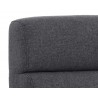 Cornell Modular - Armless Chair - Polo Club Kohl Grey - Seat back Close-Up