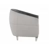 Sunpan Bronte Lounge Chair in Piccolo Dove / Overcast Grey - Side Angle - Sunpan Bronte Lounge Chair in Piccolo Dove / Overcast Grey - Side Angle