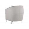 Sunpan Bronte Lounge Chair in Piccolo Dove / Overcast Grey - Back Angle