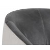 Sunpan Bronte Lounge Chair in Piccolo Dove / Overcast Grey - Seat Back 