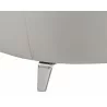Sunpan Bronte Lounge Chair in Piccolo Dove / Overcast Grey - Leg Close-up - Sunpan Bronte Lounge Chair in Piccolo Dove / Overcast Grey - Leg Close-up