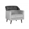 Sunpan Napoleon Lounge Chair - Polo Club Stone / Overcast Grey - Angled View