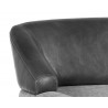 Sunpan Napoleon Lounge Chair - Polo Club Stone / Overcast Grey - Seat Back Close-Up