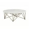 Sunpan Skyy Coffee Table - Round - Angled - Sunpan Skyy Coffee Table - Round - Angled