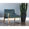 Kristoffer Lounge Chair - Vintage Peacock Leather - Lifestyle