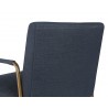 Balford Dining Armchair - Arena Navy - Back Angle Close-up