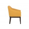 Dorian Dining Armchair - Marigold - Side Angle